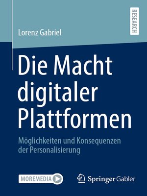 cover image of Die Macht digitaler Plattformen